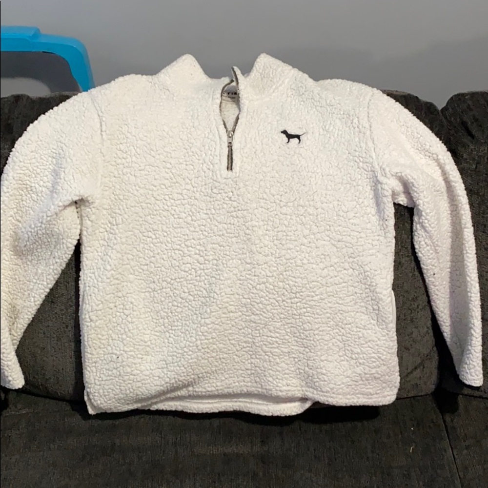 VS Pink Sherpa Pullover